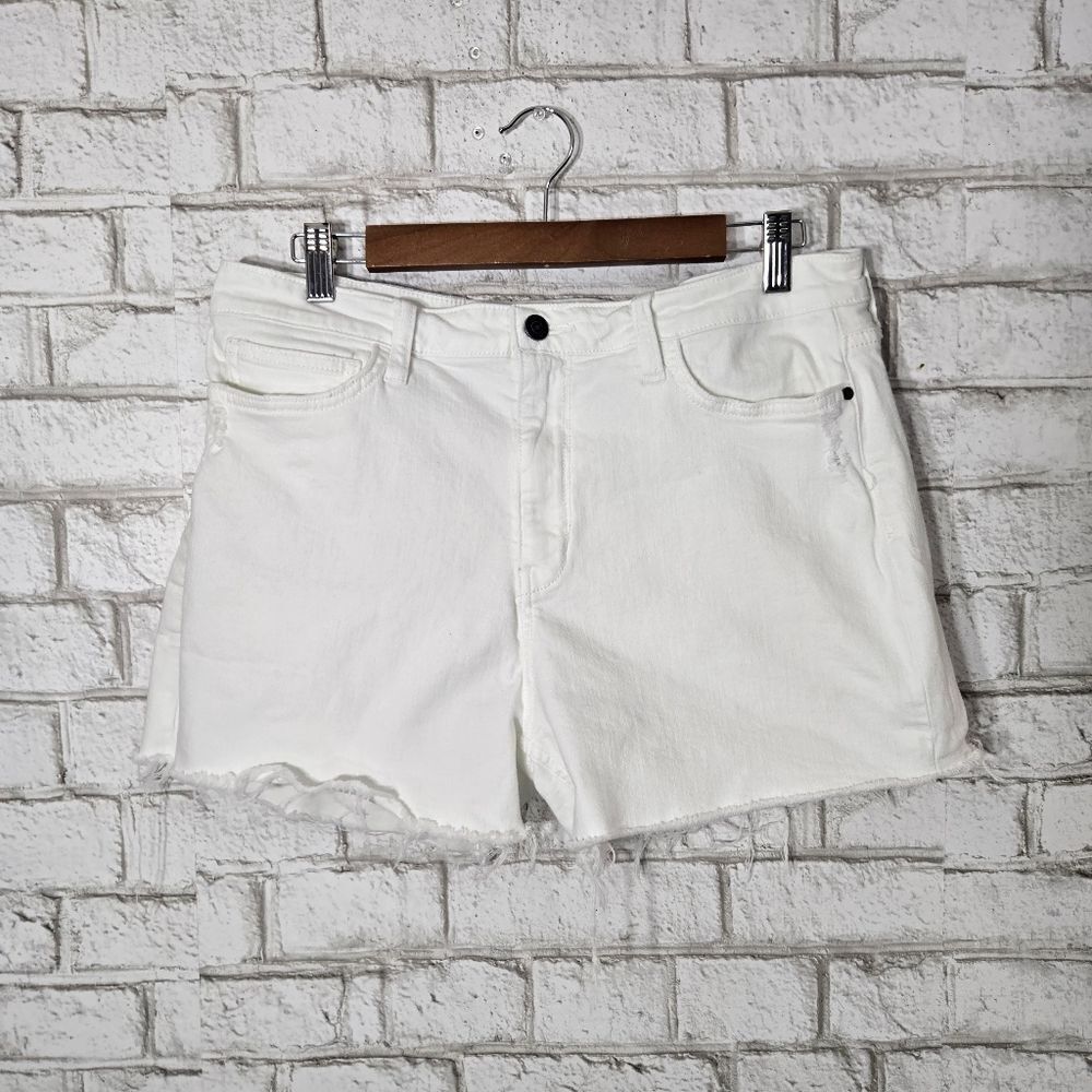 Sam Edelman white jean shorts
